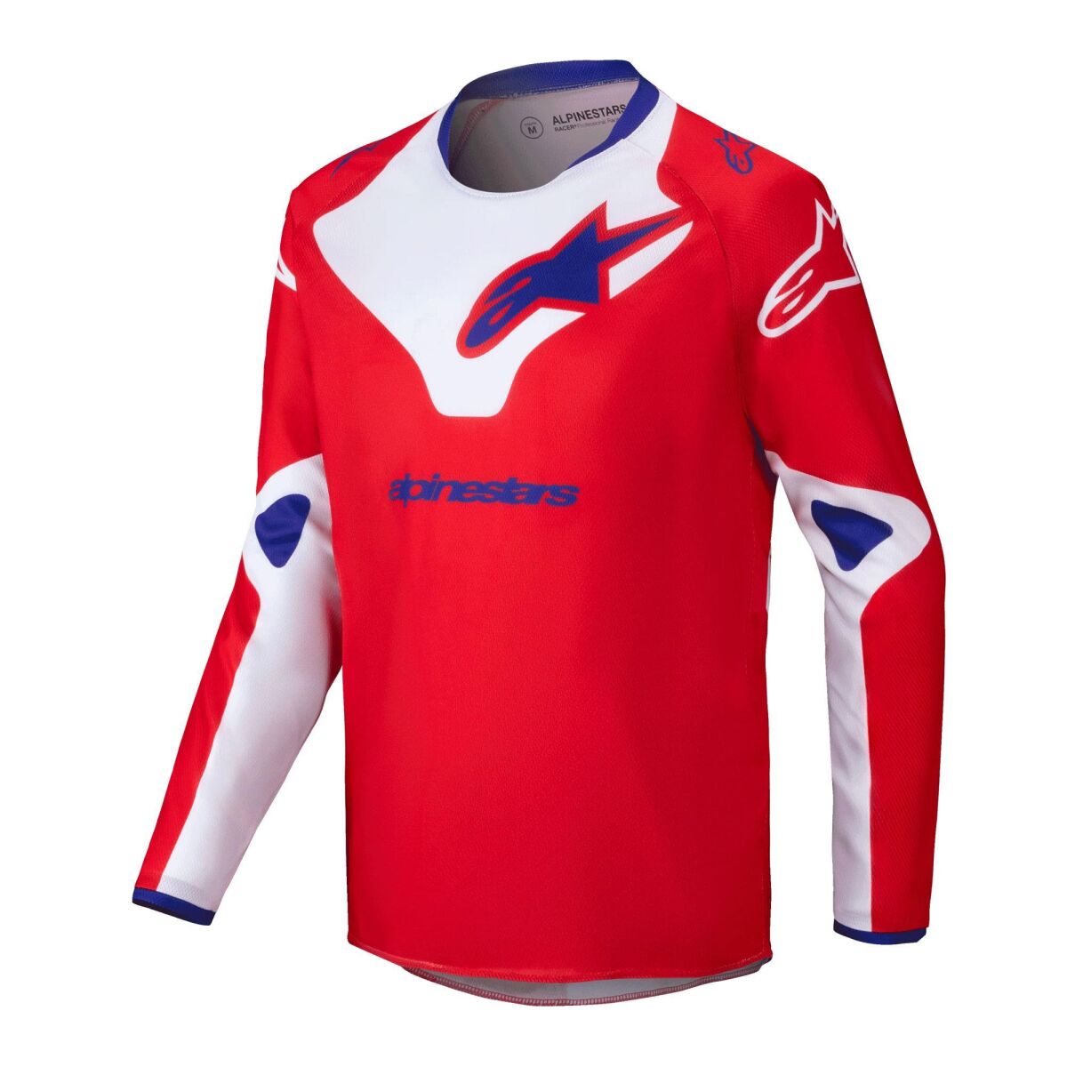 Alpinestars Youth Racer Veil Off-Road Genç Motosiklet Jerseyi Kırmızı / Beyaz / Mavi