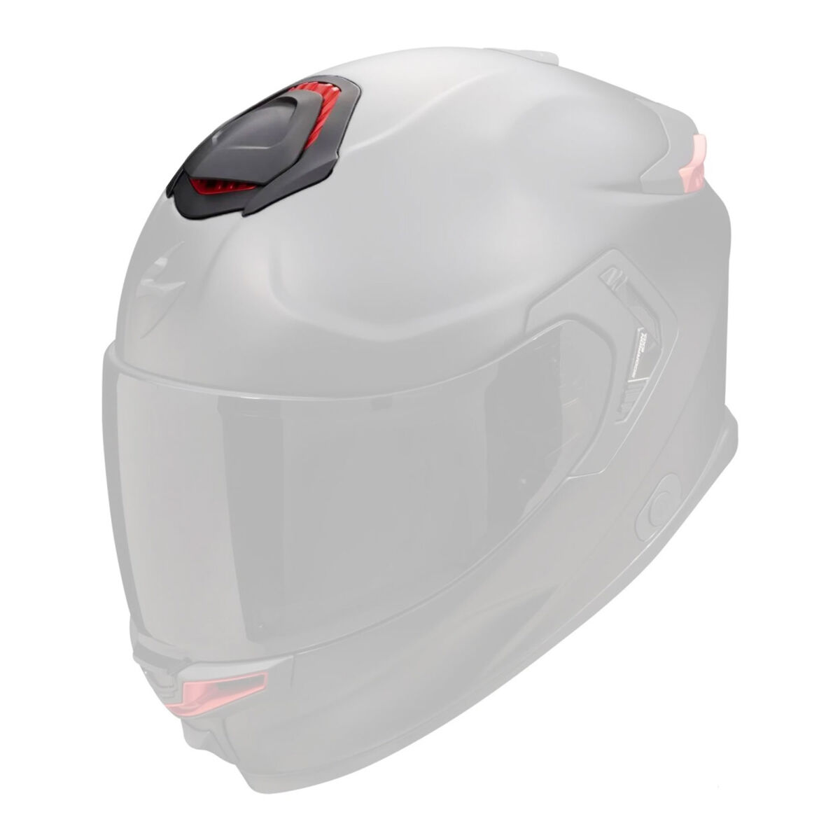 Scorpion Apex GT-SP Air کربن تاج تهویه مرواریدی سفید / نقره‌ای