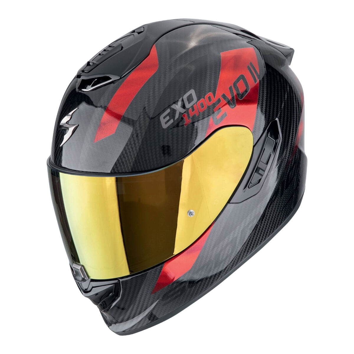 Scorpion EXO 1400 Evo II Air Linart Kapalı Motorcycle Helmet Grey / White