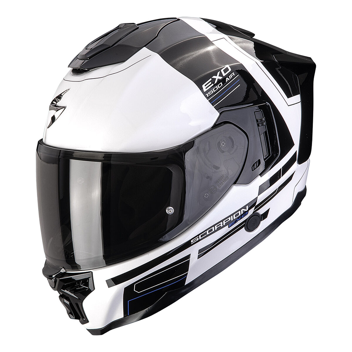 کلاه ایمنی موتورسیکلت Scorpion EXO-1500 Air Apus تمام‌صورت مشکی / خاکستری