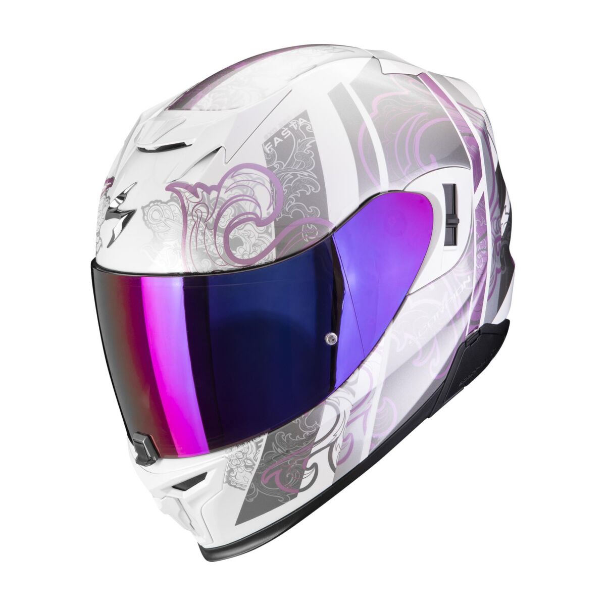 Scorpion EXO 520 Evo Air Sensus Kapalı Motorcycle Helmet Matte Black / Pembe